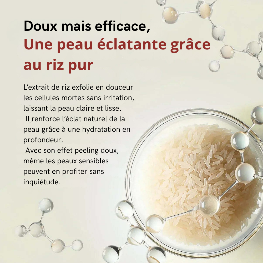 Sérum exfoliant au riz