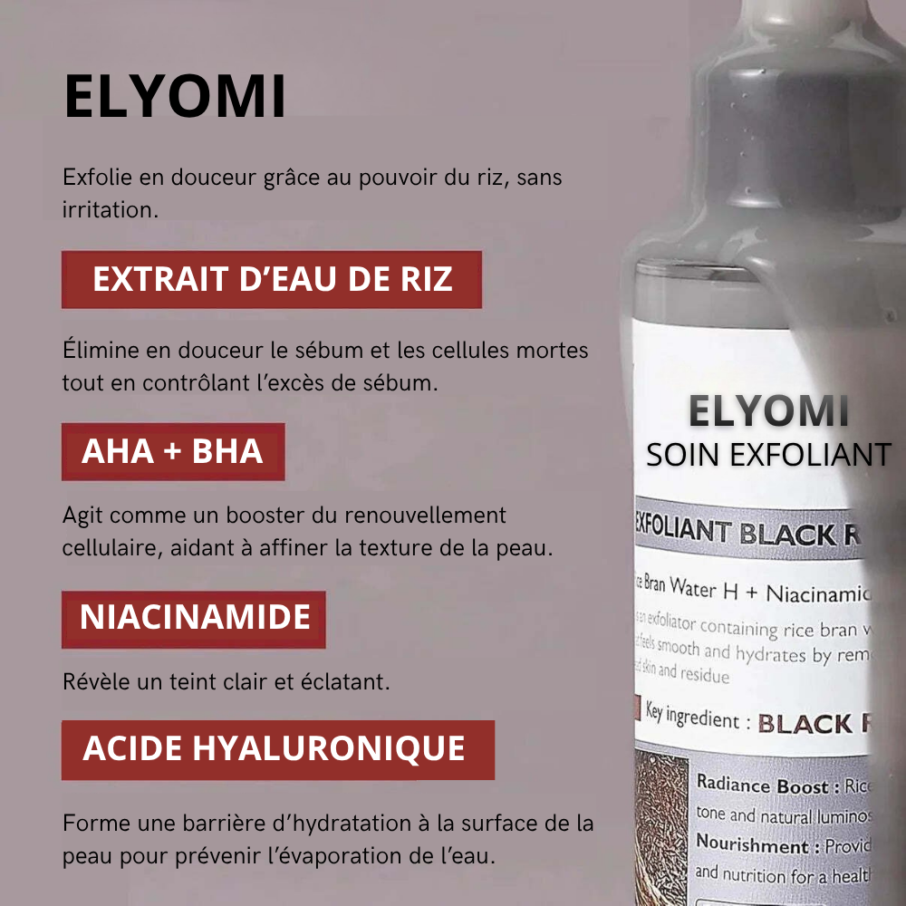 Sérum exfoliant au riz