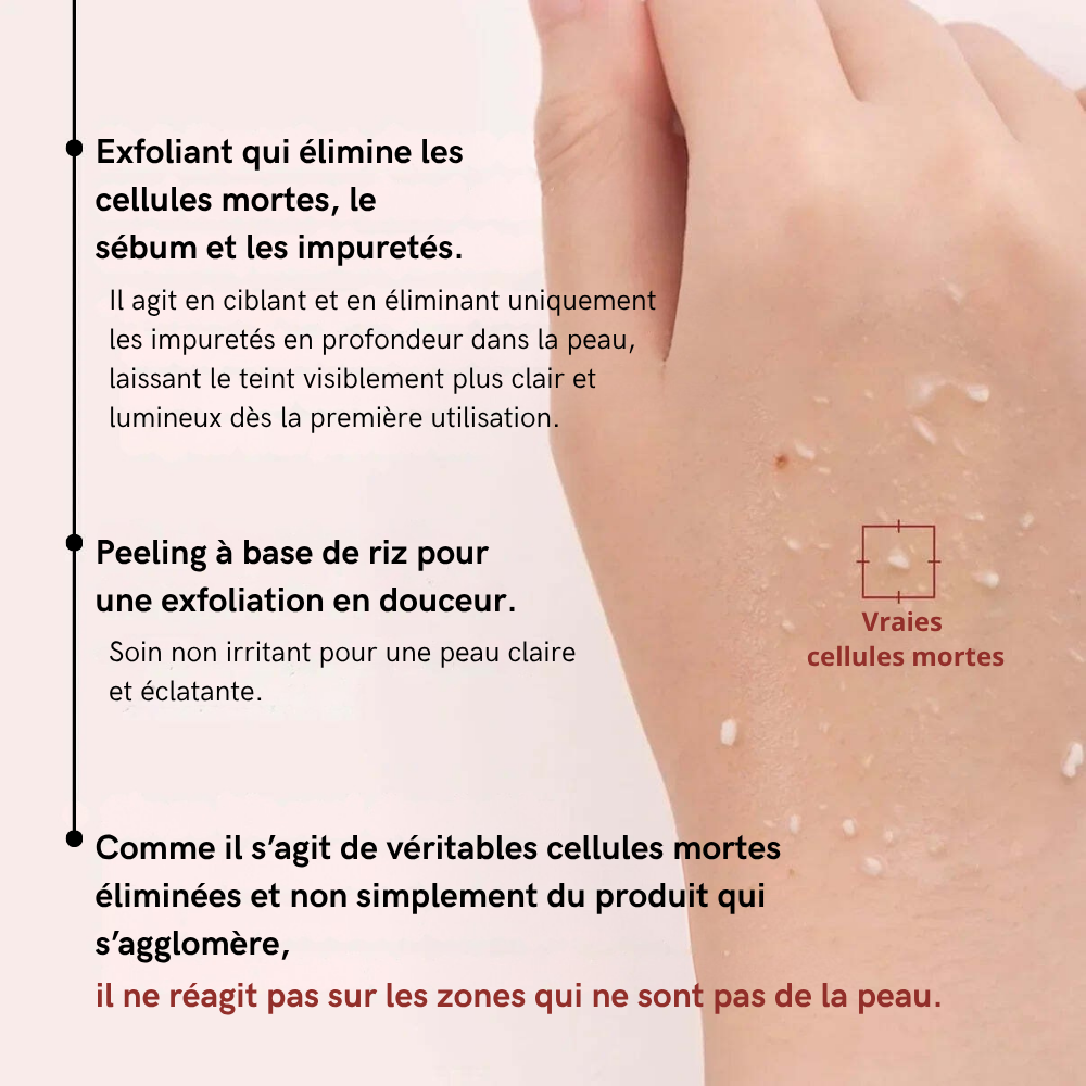 Sérum exfoliant au riz